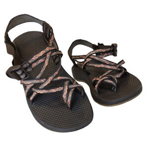 Chaco Womens Sandals 9 Brown Orange Hiking Trail Comfort